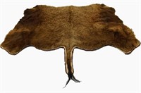Vintage Buffalo skin rug