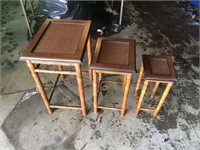 Set of 3 End Tables / Plant Stands