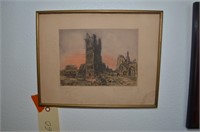 1918 RUINS OF CYPRESS by PAUL MANSARD