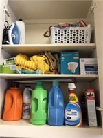 Contents of Laundry Room Cabinets