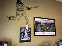 Three Pieces of Baseball Wall Decor
