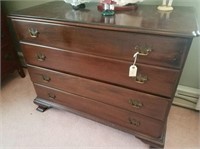 Mahogany Chippendale style four drawer chest