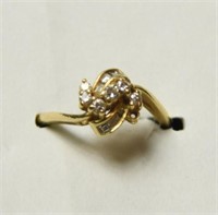 14kt gold plated ladies dinner ring with
