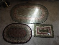 (3) Earth Rugs contemporary hook style rugs
