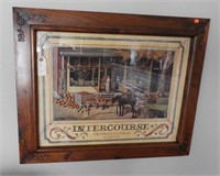 Framed country style print of Intercourse PA
