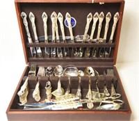 Approximately 52pc matching set of plated