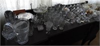 Large glassware lot to include: set of (8)