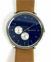 Skagen Skw6167 Blue & Tan Watch