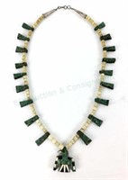 Santo Domingo Bone & Turquoise Necklace