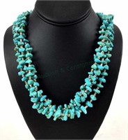 Multi Strand Turquoise & Heishi Bead Necklace