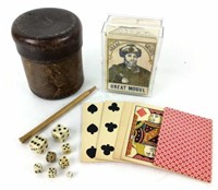 Vintage Playing Cards, Dice, Etc.