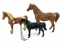 (3) Toy Horses W/ Breyer