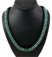 Native American Turquoise & Shell Bead Necklace