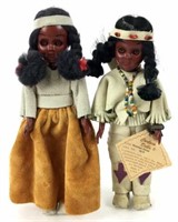 (2) Carlson Dolls Native American Dolls