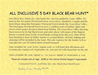 All Inclusive Canadian Bear Hunt