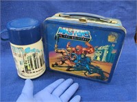 1983 aladdin lunch box set "masters of universe"