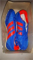 PAIR OF BLUE SIZE 3.5 ADIDAS APOLLO TRACK CLEATS