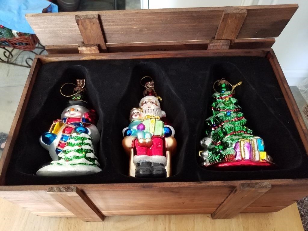 Glass Christmas Ornments