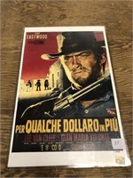 17" Clint Eastwood Poster in Plastic Cover