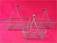 Vintage Wire Baskets