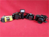 Four Vintage 9mm Cameras