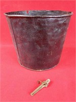 Antique Metal Sap Bucket