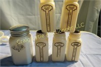 6 piece assorted shakers and juicer