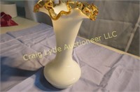 Gold crest vase