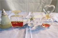 4 Perfume Bottles