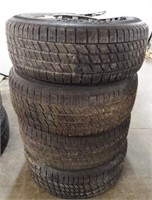 Set of (4) Good Year Tires with Aluminum Rims