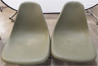 Two Molded Poly Fishing Boat / Canoe Swivel Seats