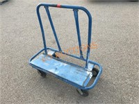Blue Rolling Material Cart