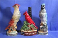 Lot of Vintage Bird Decanters Fantastic