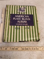 American Plate Block Album - Over $42 Face Value