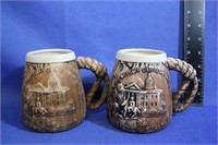 Vintage Oregon Centennial Coffee Mugs
