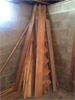 Large Lot of Rough Cut & Misc Lumber