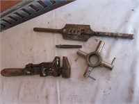 Vintage Monkey Wrench & Threading Tools