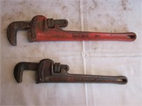 2 Rigid Pipe Wrenches