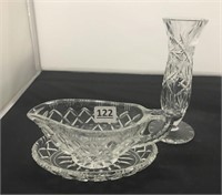 Pinwheel Crystal Vase Lot