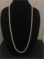 Evco Knotted Pearl Necklace