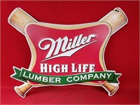Miller High Life Lumber Company Metal Sign