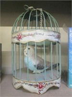 Metal Birdcage W/Bird