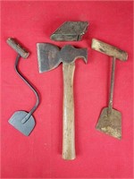 Vintage Tobacco Splitters, Hatchet and Ice Shaver