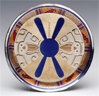 A MIGUEL PINEDA ENAMELED SILVER TRAY