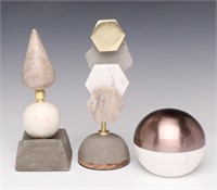 CONTEMPORARY DESIGN POLISHED MARBLE OBJECTS