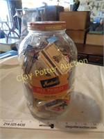 Vintage Pickle Jar FULL of Matchbooks