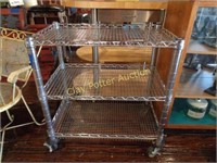Rolling Kitchen "Stainless" Cart