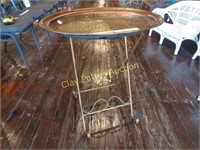 Metal Folding Serving Tray Stand
