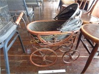 Large Vintage Stroller Decor