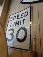 Metal SPEED LIMIT 30 Traffic Sign